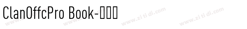 ClanOffcPro Book字体转换